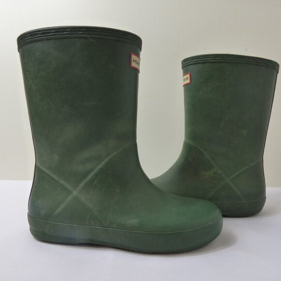 Hunter Boots Green Toddler Rainboots, Size 12 - Picture 2 of 3